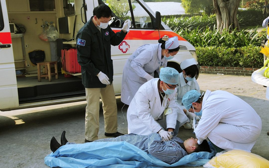 Evakuasi di Gedung di Pasar